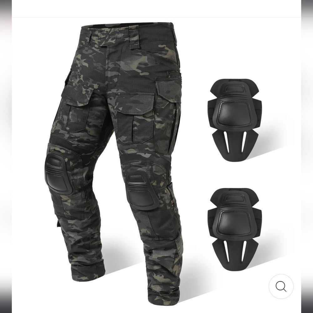 5.11 Tactical Cargo Pants Green and Black Ripstop Fabric [42 Waist X 34 Long]
